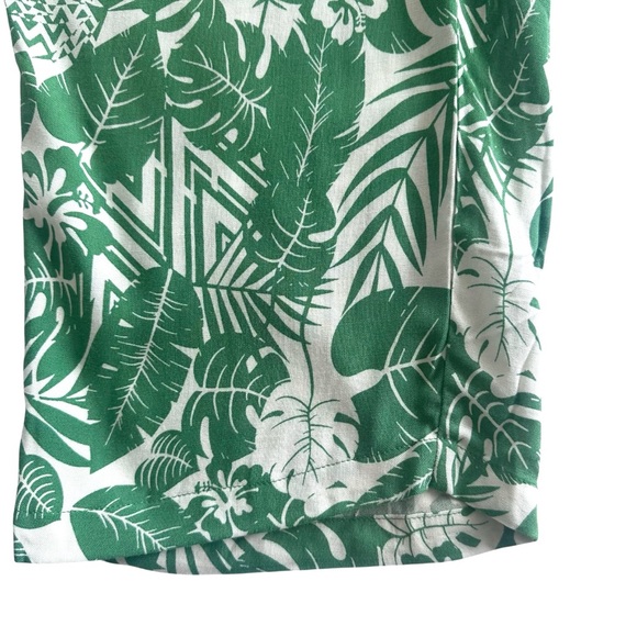 Jane And Delancey Green White Tropical Pants Small Resort Style - Picture 8 of 15